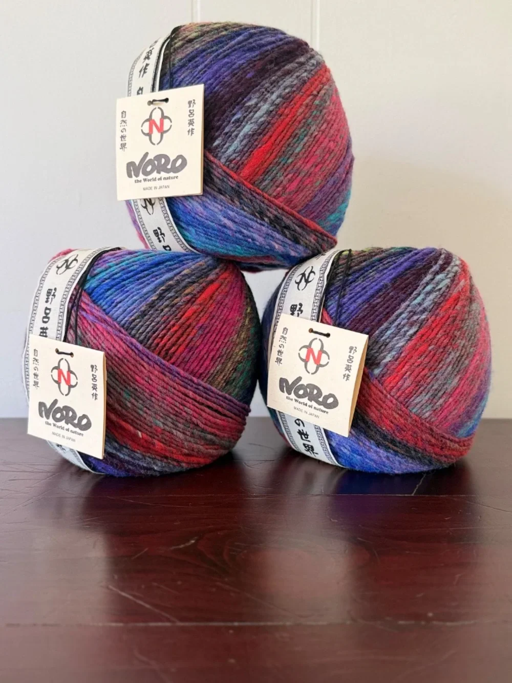 Noro Ito - #29 Hanamaki Lot A -  200g Jumbo Balls, Lot of 3 { Rare Colorway }